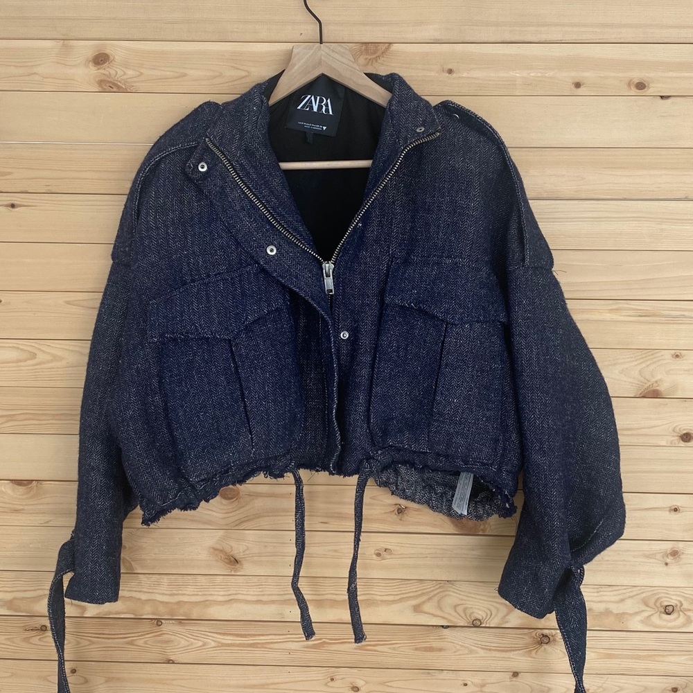 Zip up bomber jacket